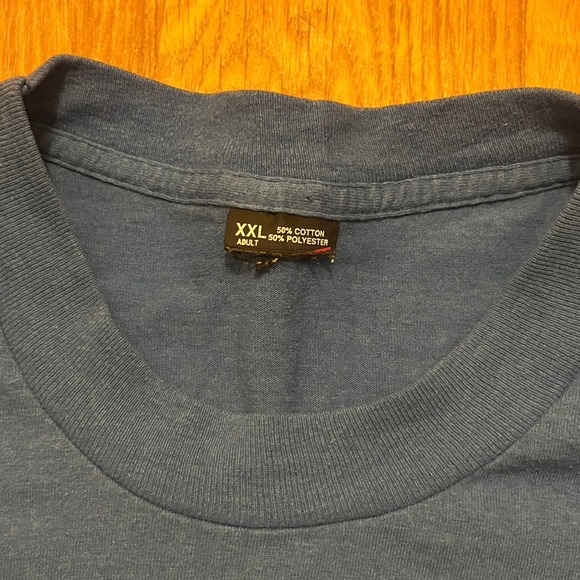 Vintage 90s Nike Air Shirt Adult 2XL Blue Big Logo Single Stitch‎ Michael Jordan - Picture 8 of 8